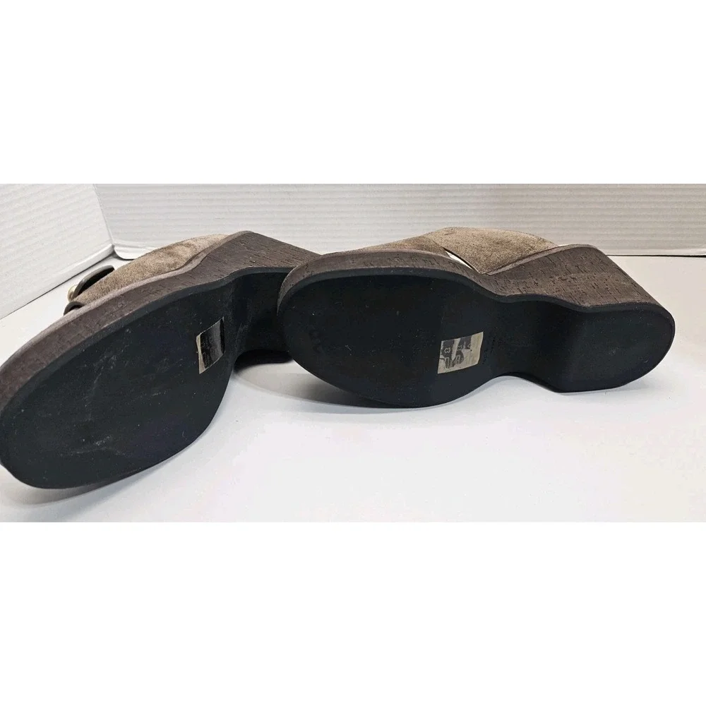Rag & Bone Wedge‎ Sandals Womens 37.5 Leather New York Support Comfort Classic